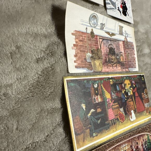 Vintage Lot Of Five Christmas Cards - Picture 2 of 5